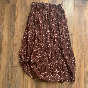 Pleated Skirt • Coffee/Brown